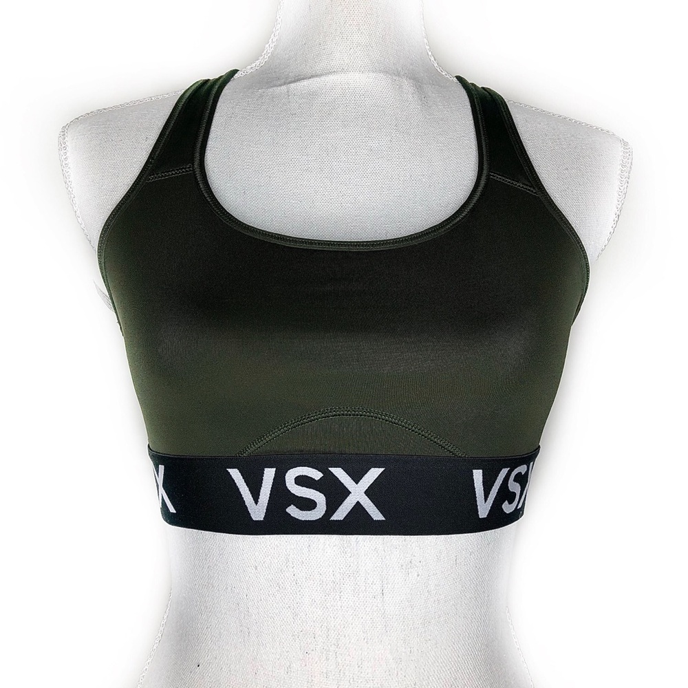 NWOT Victoria’s Secret VSX Green Sports Bra Medium